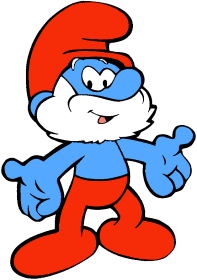Papa Smurf character picture for the Picguessr quiz
