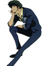 Spike Spiegel character picture for the Picguessr quiz