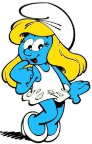 Smurfette character picture for the Picguessr quiz