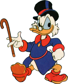 Uncle Scrooge character picture for the Picguessr quiz