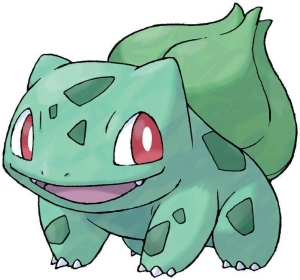 Bulbasaur character picture for the Picguessr quiz