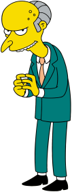 Mr. Burns character picture for the Picguessr quiz