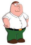 Peter Griffin character picture for the Picguessr quiz
