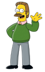 Ned Flanders character picture for the Picguessr quiz