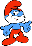 Papa Smurf character picture for the Picguessr quiz