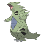 Tyranitar character picture for the Picguessr quiz