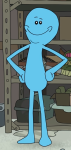 Mr. Meeseeks character picture for the Picguessr quiz