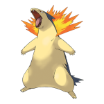 Typhlosion character picture for the Picguessr quiz