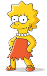 Lisa Simpson character picture for the Picguessr quiz