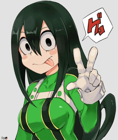 Tsuyu Asui character picture for the Picguessr quiz