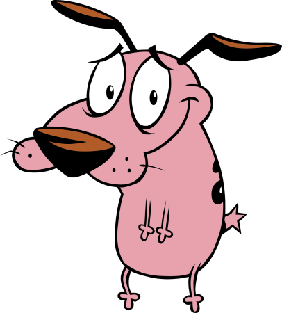 Courage character picture for the Picguessr quiz
