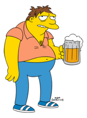 Barney Gumble character picture for the Picguessr quiz