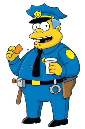 Chief Wiggum character picture for the Picguessr quiz