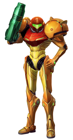 Samus Aran character picture for the Picguessr quiz