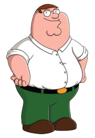 Peter Griffin character picture for the Picguessr quiz