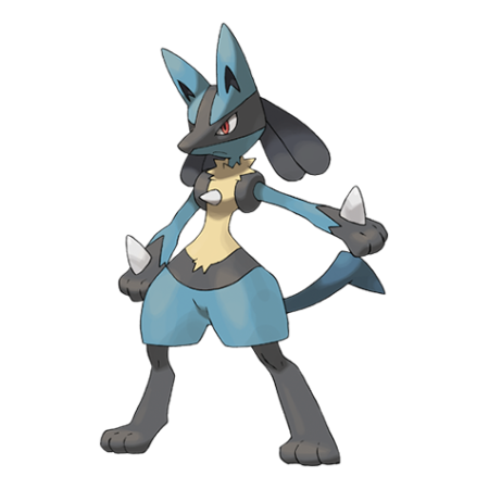 Lucario character picture for the Picguessr quiz