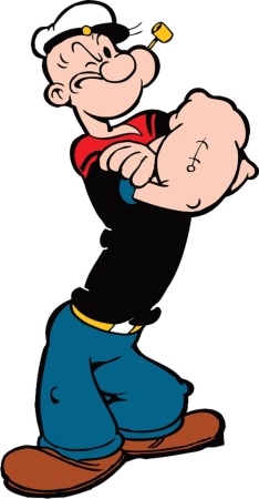 Popeye character picture for the Picguessr quiz