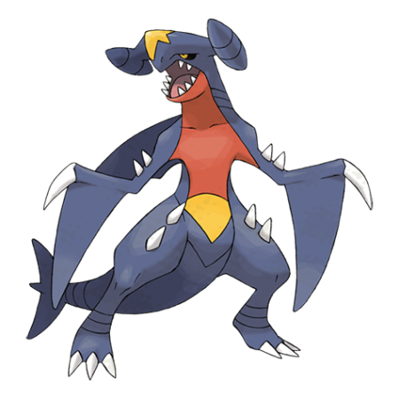 Garchomp character picture for the Picguessr quiz