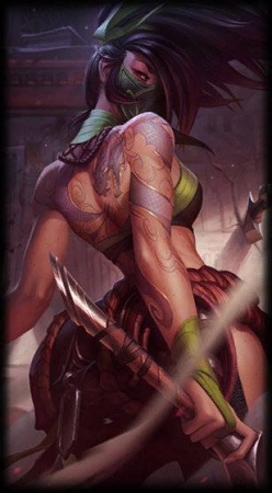 Akali character picture for the Picguessr quiz