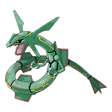 Rayquaza character picture for the Picguessr quiz
