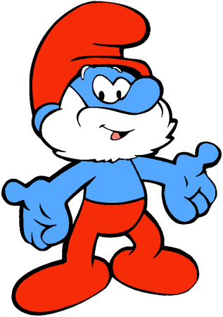 Papa Smurf character picture for the Picguessr quiz