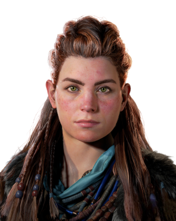 Aloy character picture for the Picguessr quiz