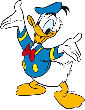 Donald Duck character picture for the Picguessr quiz