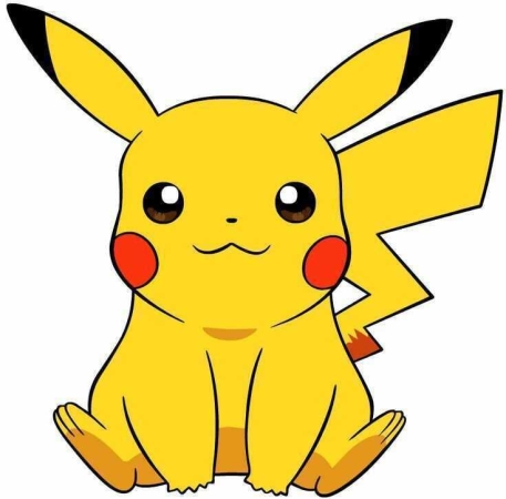Pikachu character picture for the Picguessr quiz