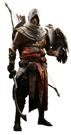 Bayek character picture for the Picguessr quiz