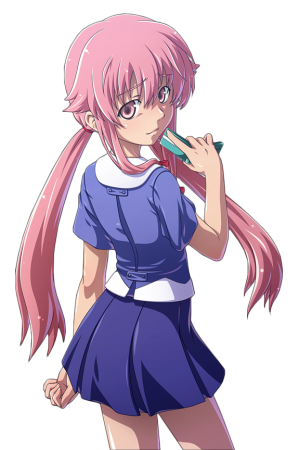 Yuno Gasai character picture for the Picguessr quiz