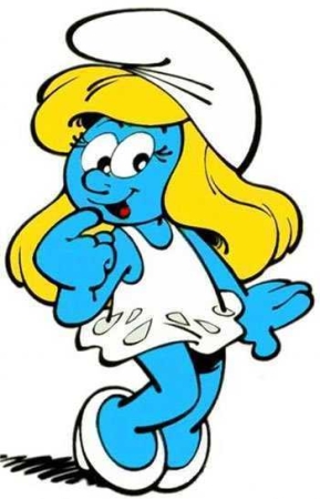 Smurfette character picture for the Picguessr quiz