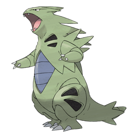 Tyranitar character picture for the Picguessr quiz