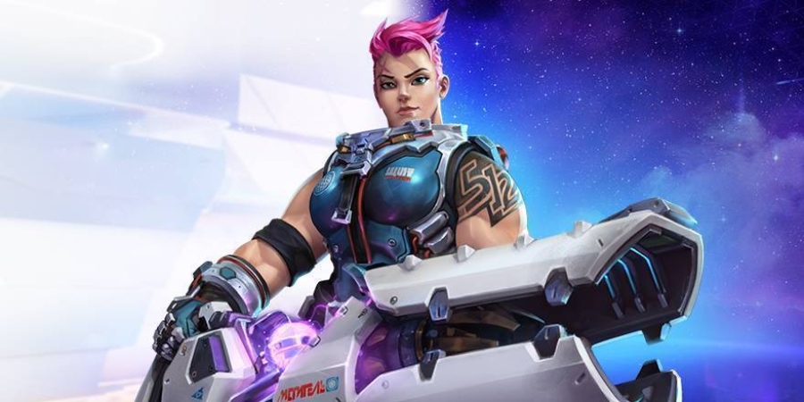Zarya character picture for the Picguessr quiz