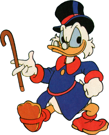 Uncle Scrooge character picture for the Picguessr quiz