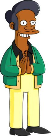 Apu character picture for the Picguessr quiz