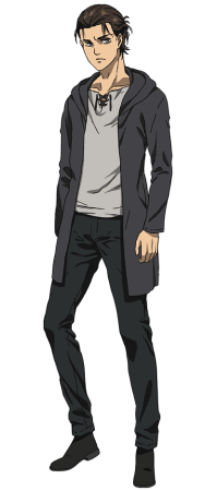 Eren Yeager character picture for the Picguessr quiz