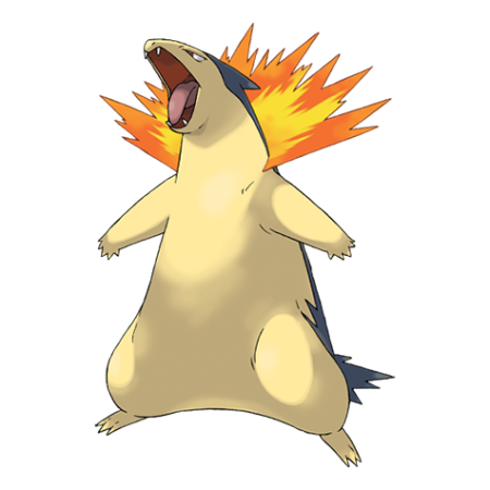 Typhlosion character picture for the Picguessr quiz