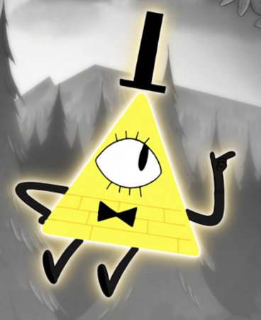 Bill Cipher character picture for the Picguessr quiz