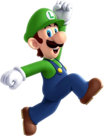 Luigi character picture for the Picguessr quiz