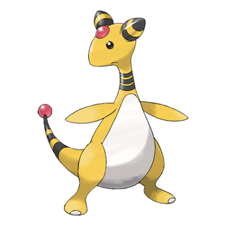 Ampharos character picture for the Picguessr quiz