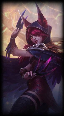 Xayah character picture for the Picguessr quiz
