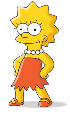 Lisa Simpson character picture for the Picguessr quiz